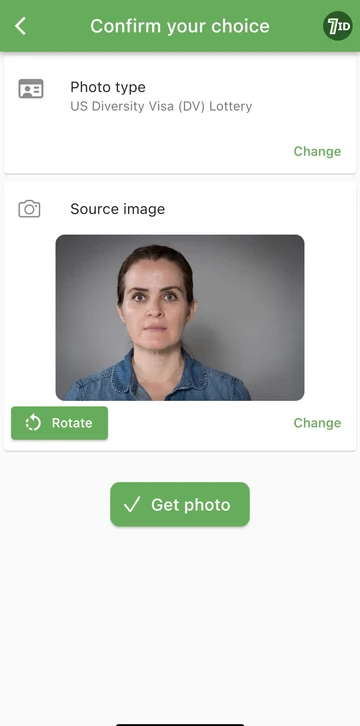 DV Lottery Photo Tool: підтвердження вашого вибору