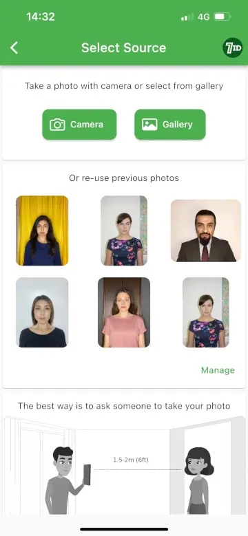 7ID alkalmazás: Schengen Visa Photo Maker