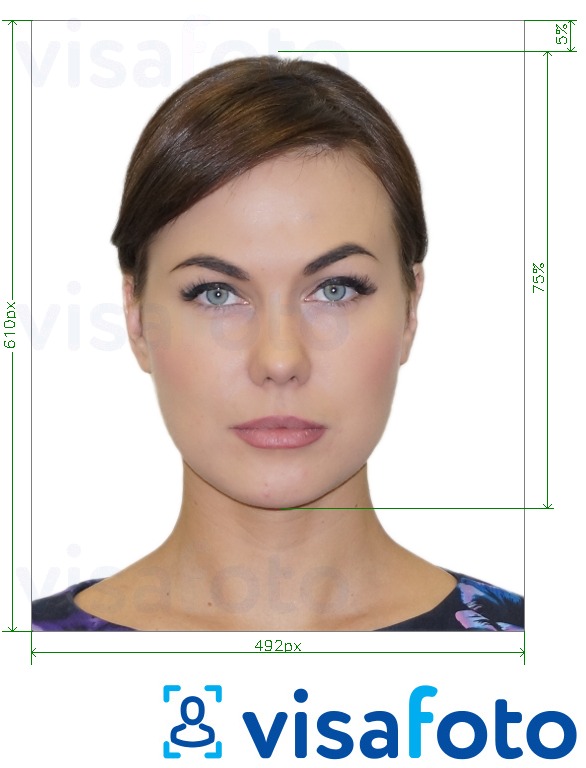 Esempio di foto per Polonia carta d'identità in linea 492x610 pixel con specifiche delle dimensioni esatte