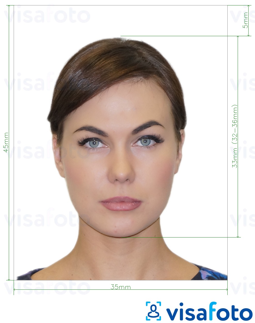 Esempio di foto per Fan ID russo  pixel con specifiche delle dimensioni esatte